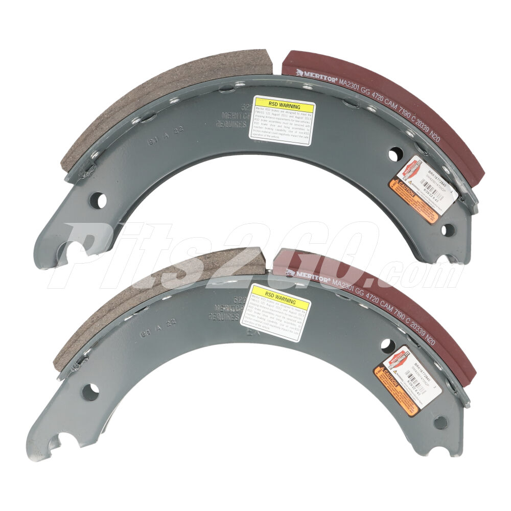 Juego zapata nuevo para Tractocamión, Marca Meritor, compatible con Genérico image number 2