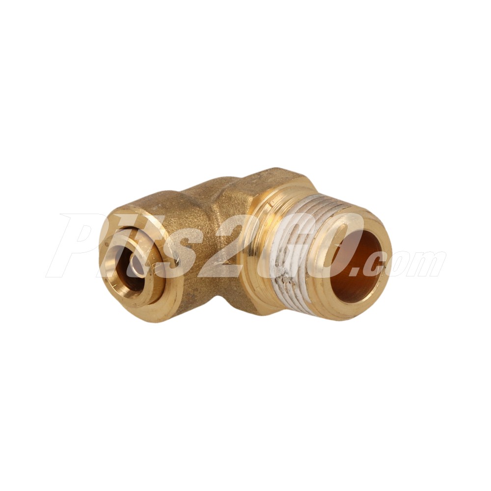 Conexión codo 3/8 npt x 1/4 pulgada para Tractocamión, Marca Volvo, compatible con FH image number 2