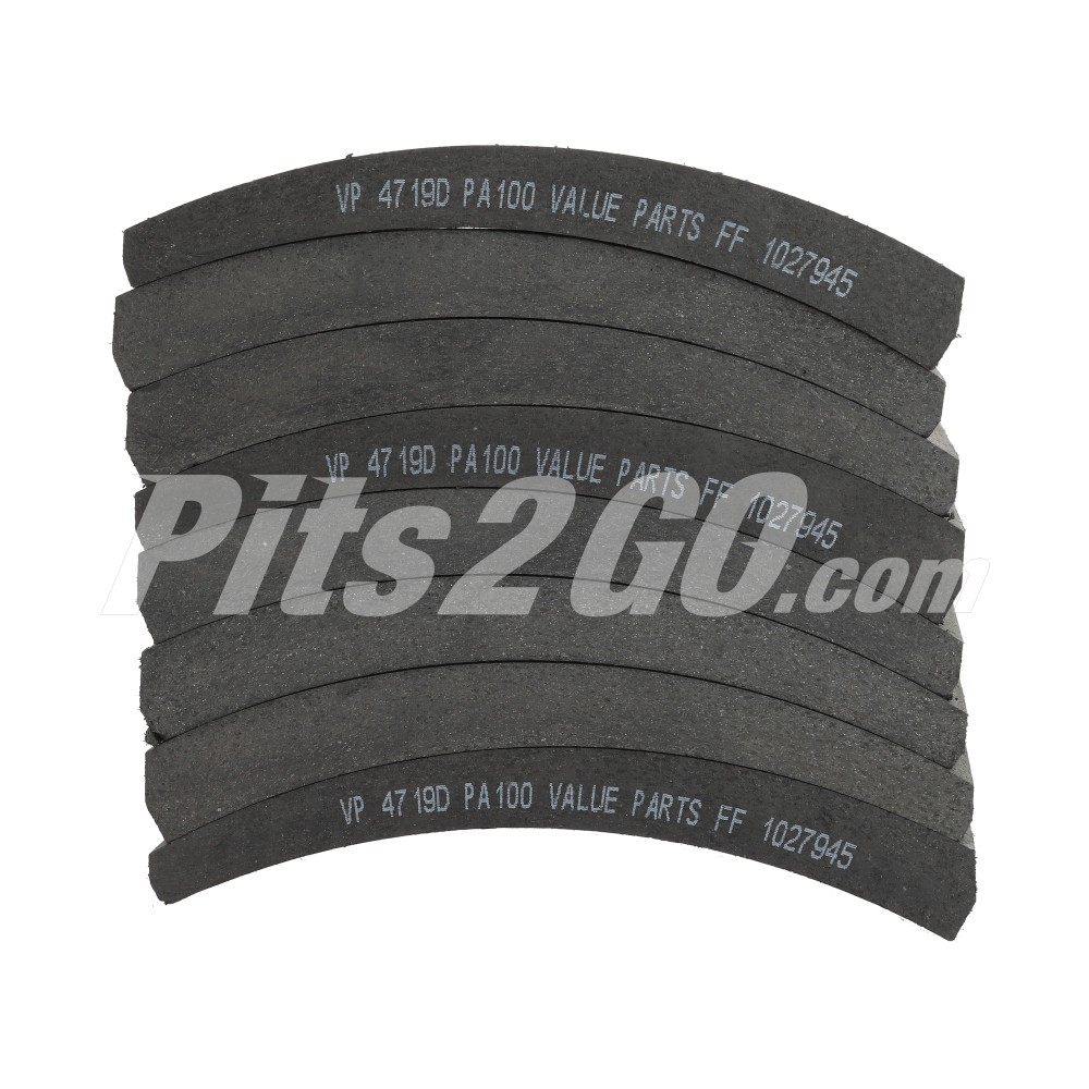 Balata block 16.5" x 5" pa100 para Tractocamión, Marca Value-Parts, compatible con Genérico image number 3