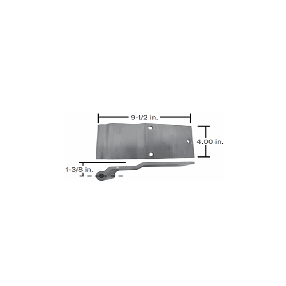 Bisagra de aluminio bisagra de aluminio df sin pulir 4" para Remolques, Marca Great Dane, compatible con Cajas