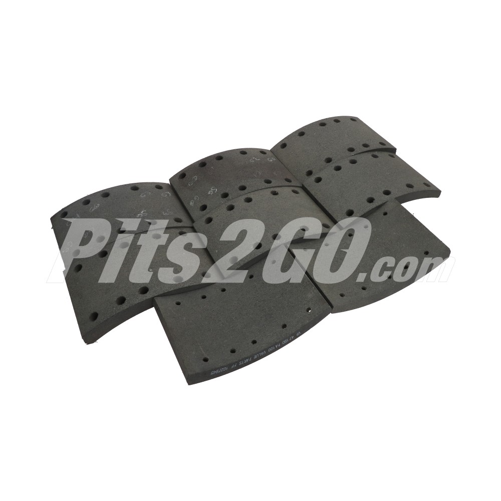 Balata block 16.5" x 5" pa100 para Tractocamión, Marca Value-Parts, compatible con Genérico image number 2