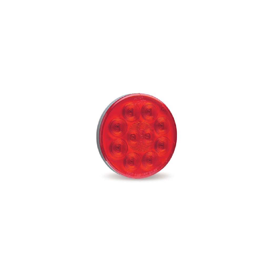 Lampara stt roja 4" roja, supernova, led 10 diodos para Remolques, Marca Great Dane, compatible con Cajas