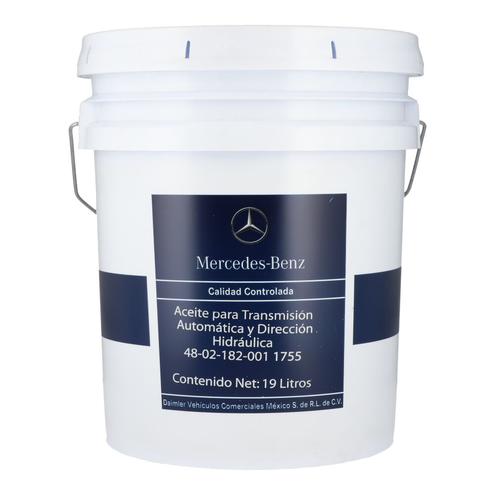 Aceite para transmisión automática y dirección hidráulica, cubeta 19 litros, para Tractocamión, Marca del producto: Mercedes-Benz, compatible con: Cascadia,Número de parte: 48021820011755