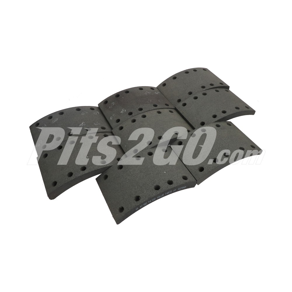 Balata block 16.5" x 5" pa100 para Tractocamión, Marca Value-Parts, compatible con Genérico image number 1