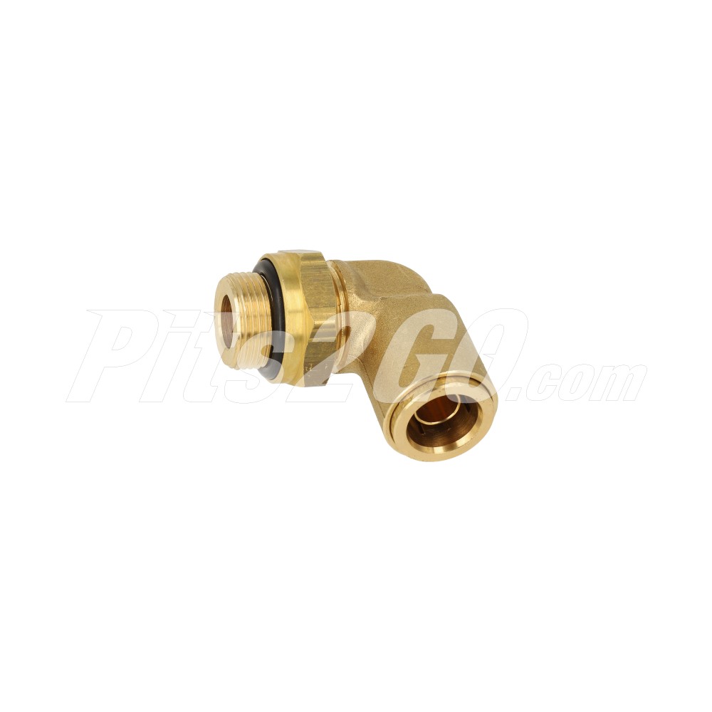 Conexión codo tanque aire 5/8 rosca 1/2 para Tractocamión, Marca Volvo, compatible con FH image number 1