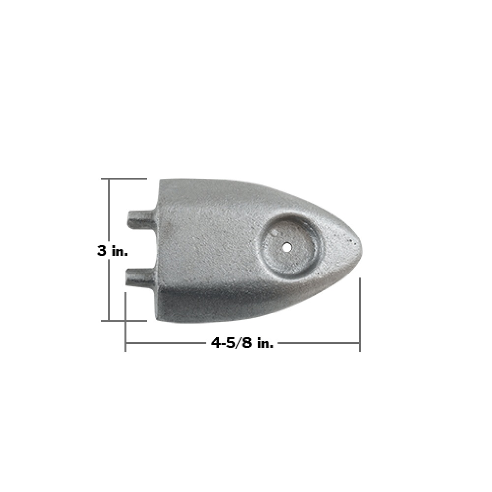 Tapa de extremo de fundición, riel de fragmentación, aluminio fundido para Remolques, Marca Great Dane, compatible con Cajas