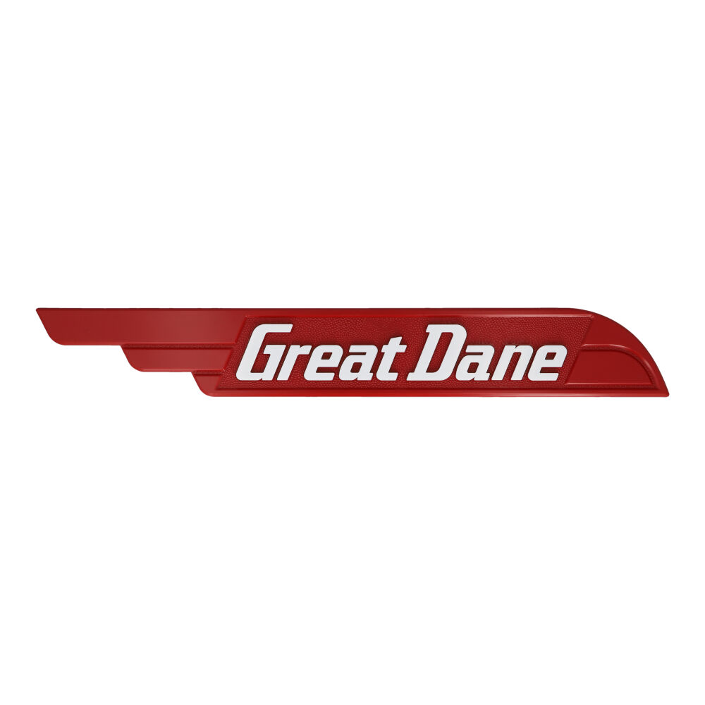 Emblema rojo lado acotamiento, para Remolque, Marca del producto: Great Dane, compatible con: Cajas,Número de parte:,GDP42101384