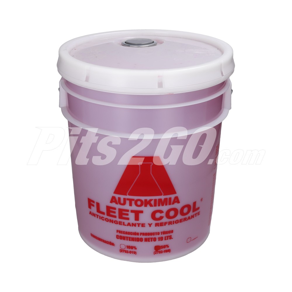 Refrigerante 50 50 cubeta 19 litros fleet cool para Tractocamión, Marca Volvo, compatible con FH image number 2