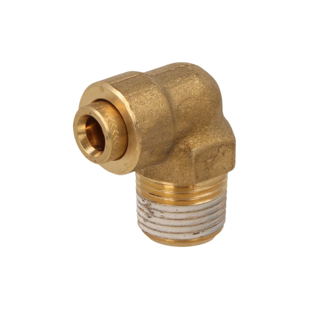 Conexión codo 3/8 npt x 1/4 pulgada para Tractocamión, Marca Volvo, compatible con FH image number 0