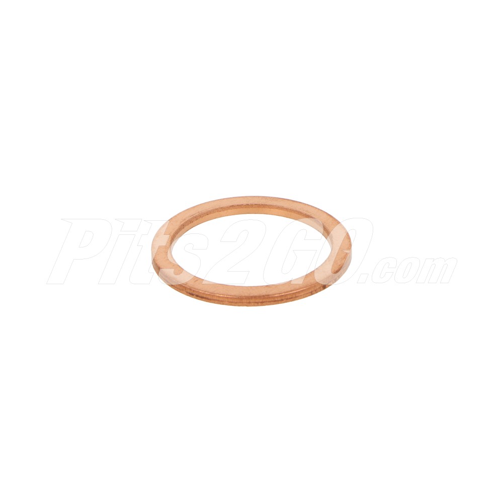 Junta cobre 24mm interior 31mm exterior para Tractocamión, Marca Volvo, compatible con D10A,D12A,D16A image number 2