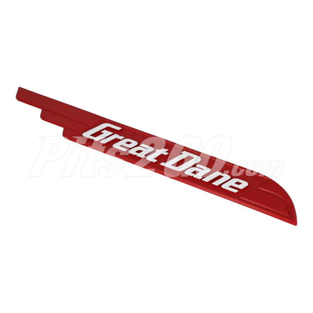 Emblema rojo lado acotamiento, para Remolque, Marca del producto: Great Dane, compatible con: Cajas,Número de parte:,GDP42101384 image number 1