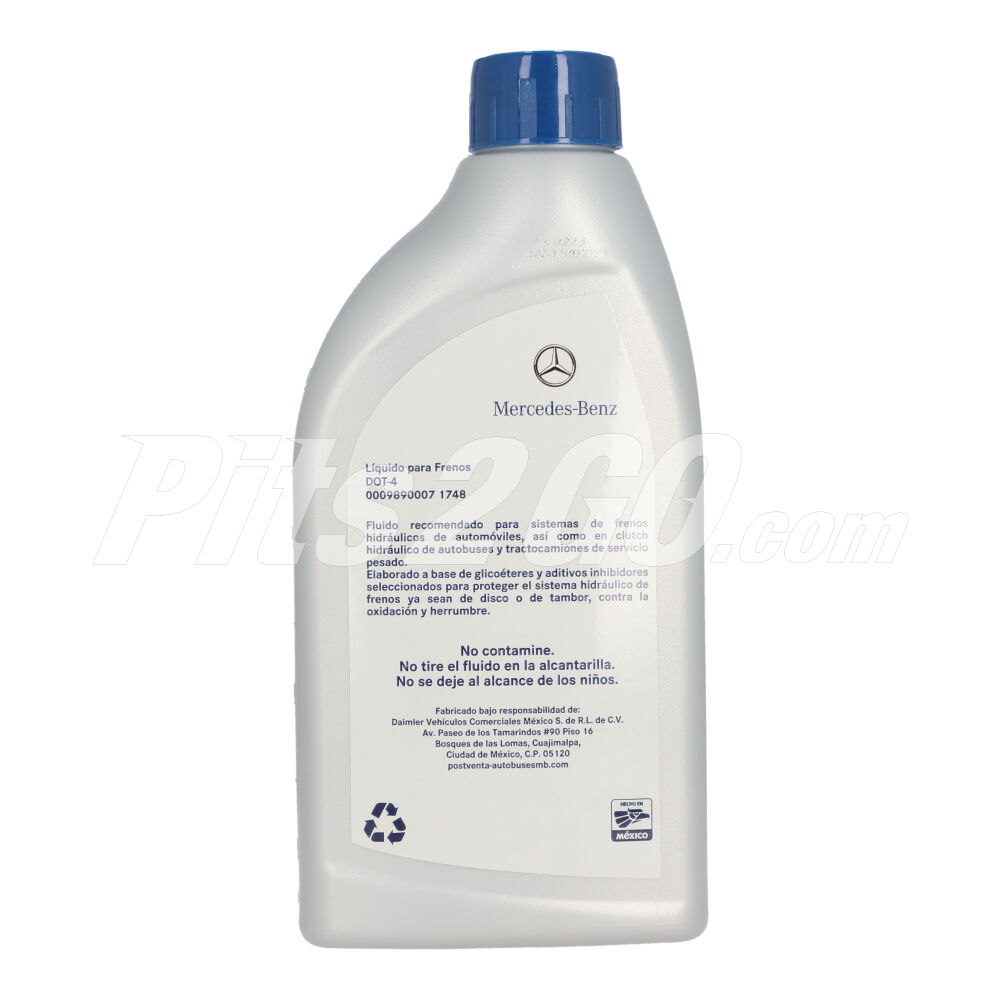 Liquido litro para frenos, para Tractocamión, Marca del producto: Mercedes-Benz, compatible con: Cascadia,Número de parte: A00098900071748 image number 3