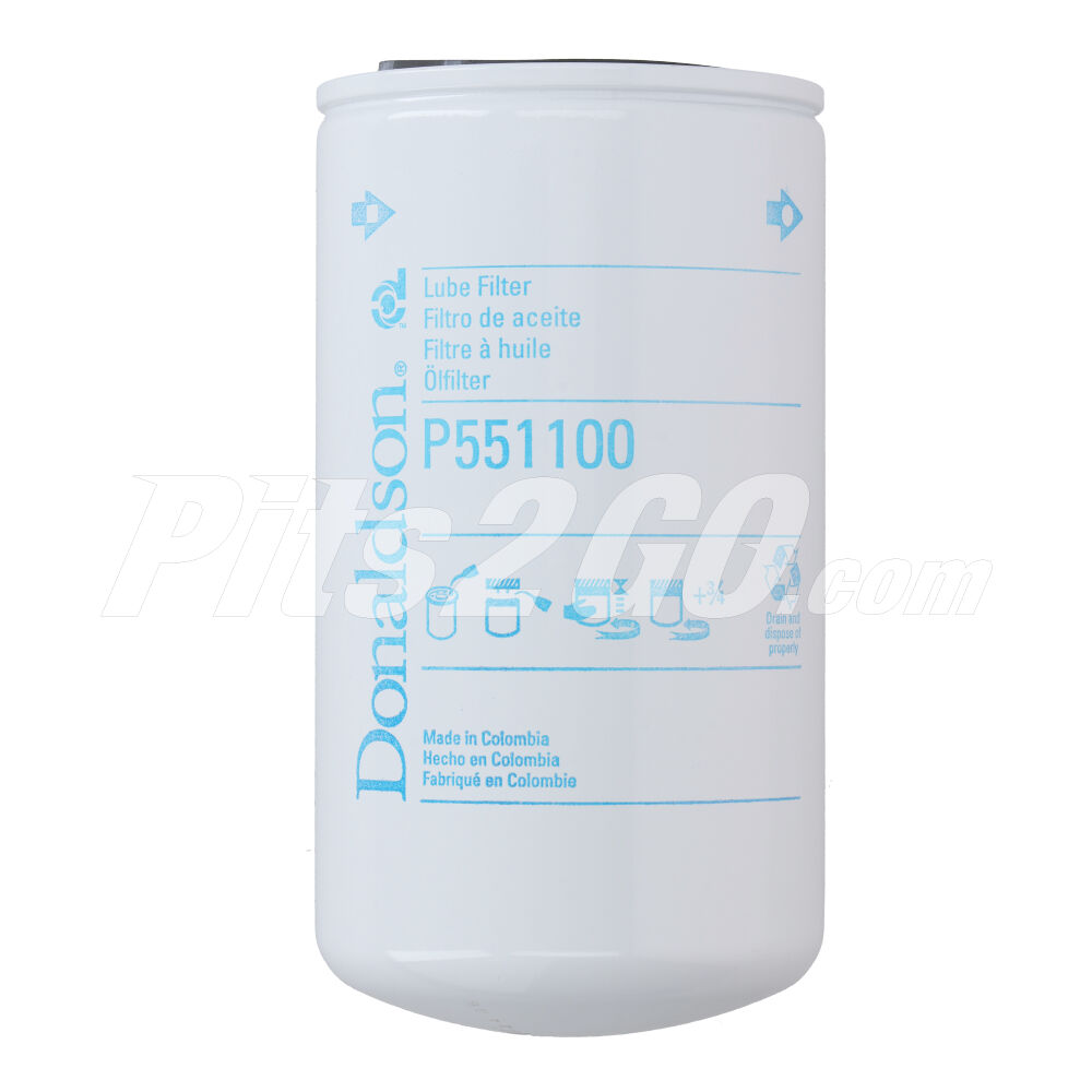 Filtro de aceite enroscable para Tractocamión, Marca Donaldson, compatible con Genérico image number 2