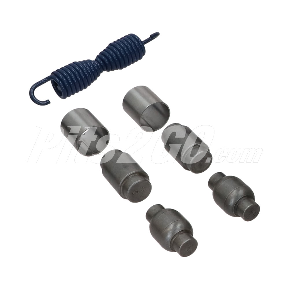 Kit de balatas traseras con herrajes para Tractocamión, Marca Freightliner, compatible con Genérico image number 2
