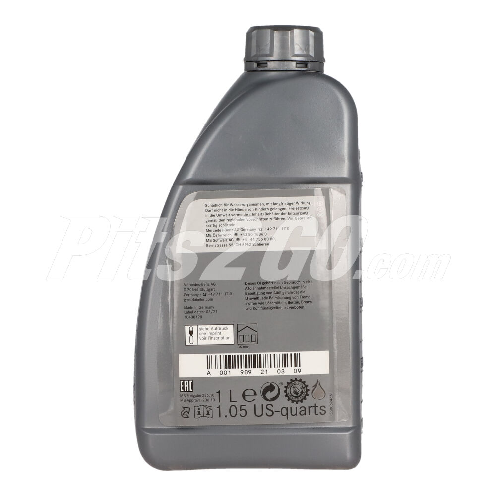 Aceite para transmisión automatica ATF MB 236.10, 1 litro image number 3