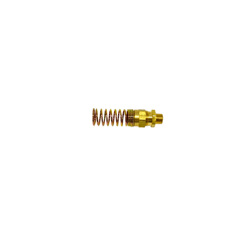 Accesorio para manguera de 3/8" de alto x 3/8" de punta, extremo de manguera m con protección de resorte para Remolques, Marca Great Dane, compatible con Cajas