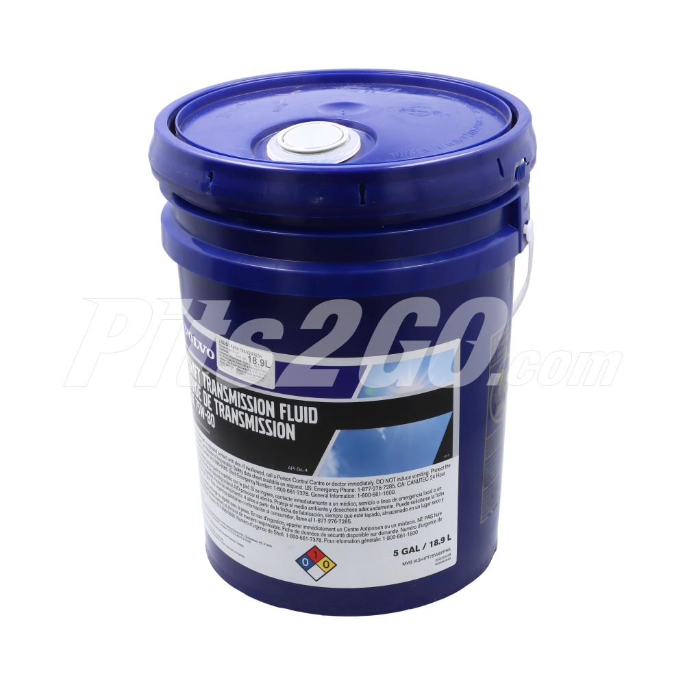 Aceite transmisión Volvo I-Shift SAE75W80 cubeta 18.9 litros image number 2