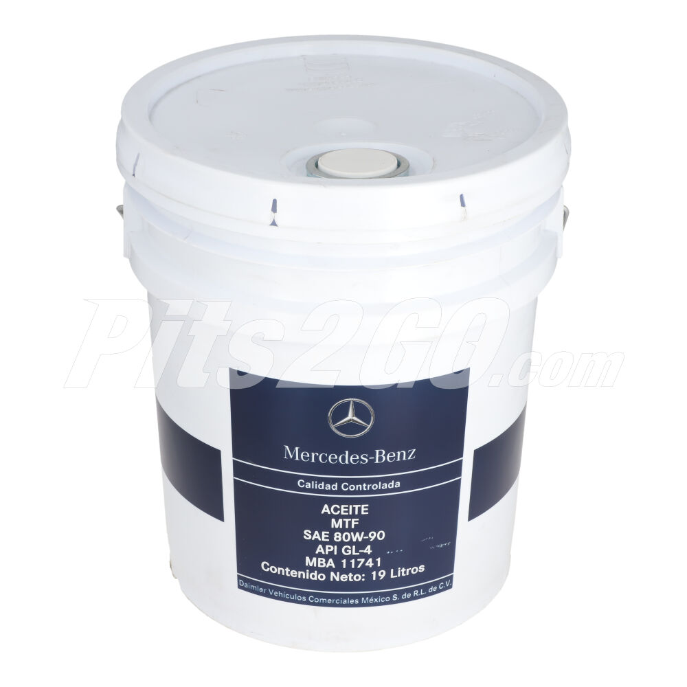 Aceite SAE 80W90 Cubeta 19 litros, para Vanes, Marca del producto: Mercedes-Benz, compatible con: Sprinter,Número de parte: MBA11741 image number 1