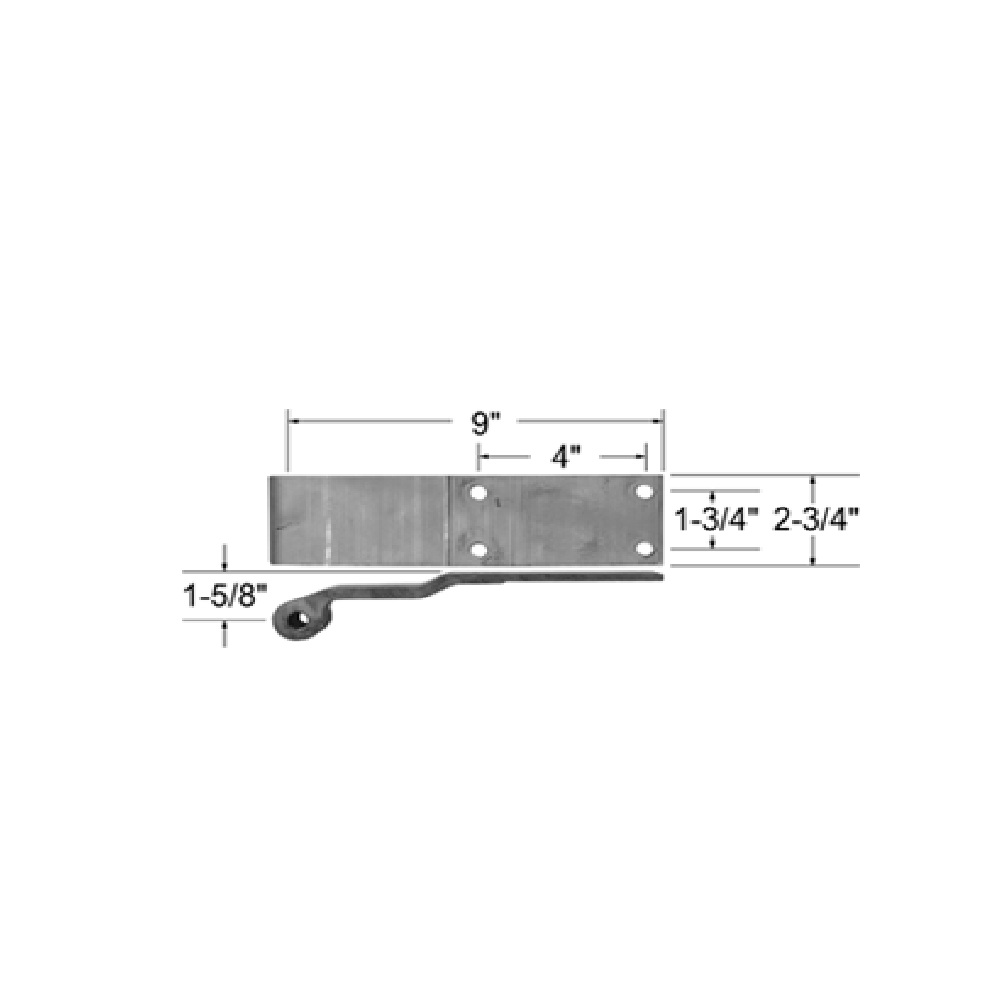 Bisagra de aluminio para Remolques, Marca Great Dane, compatible con Cajas