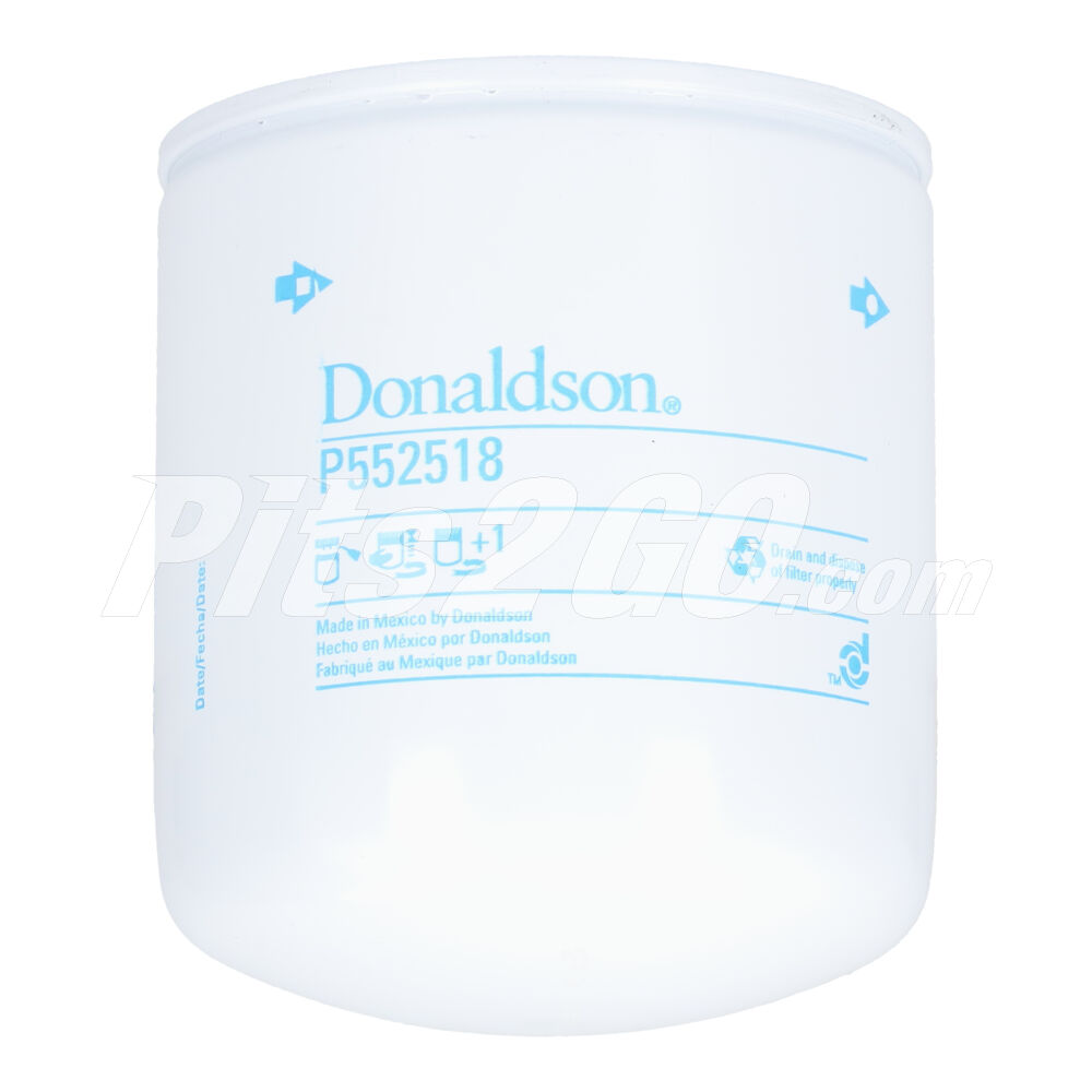 Filtro de aceite en roscable para Tractocamión, Marca Donaldson, compatible con Genérico image number 2