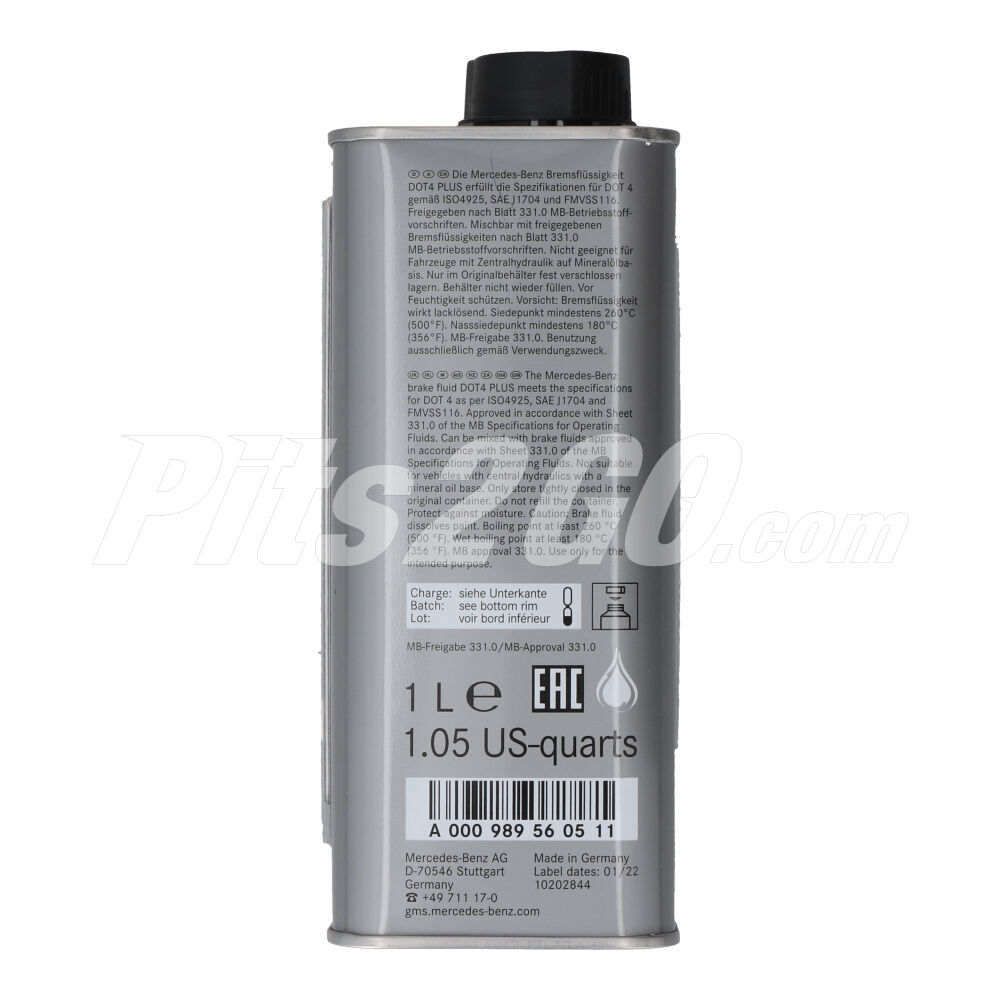 Líquido de frenos para Vanes, Marca Mercedes-Benz, compatible con Sprinter image number 2