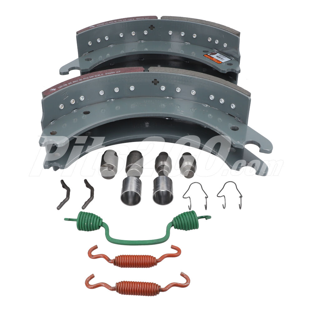 Kit balatas y herrajes delantero para Tractocamión, Marca Meritor, compatible con Columbia image number 1