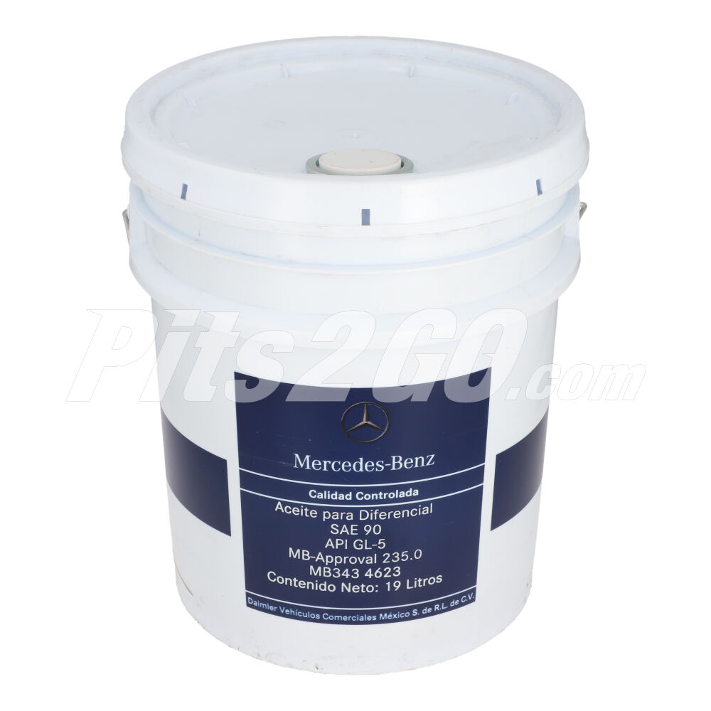 Aceite diferencial 80W90 Cubeta 19 litros, para Camión, Marca del producto: Mercedes-Benz, compatible con: FL360,Número de parte: MB3434623 image number 1