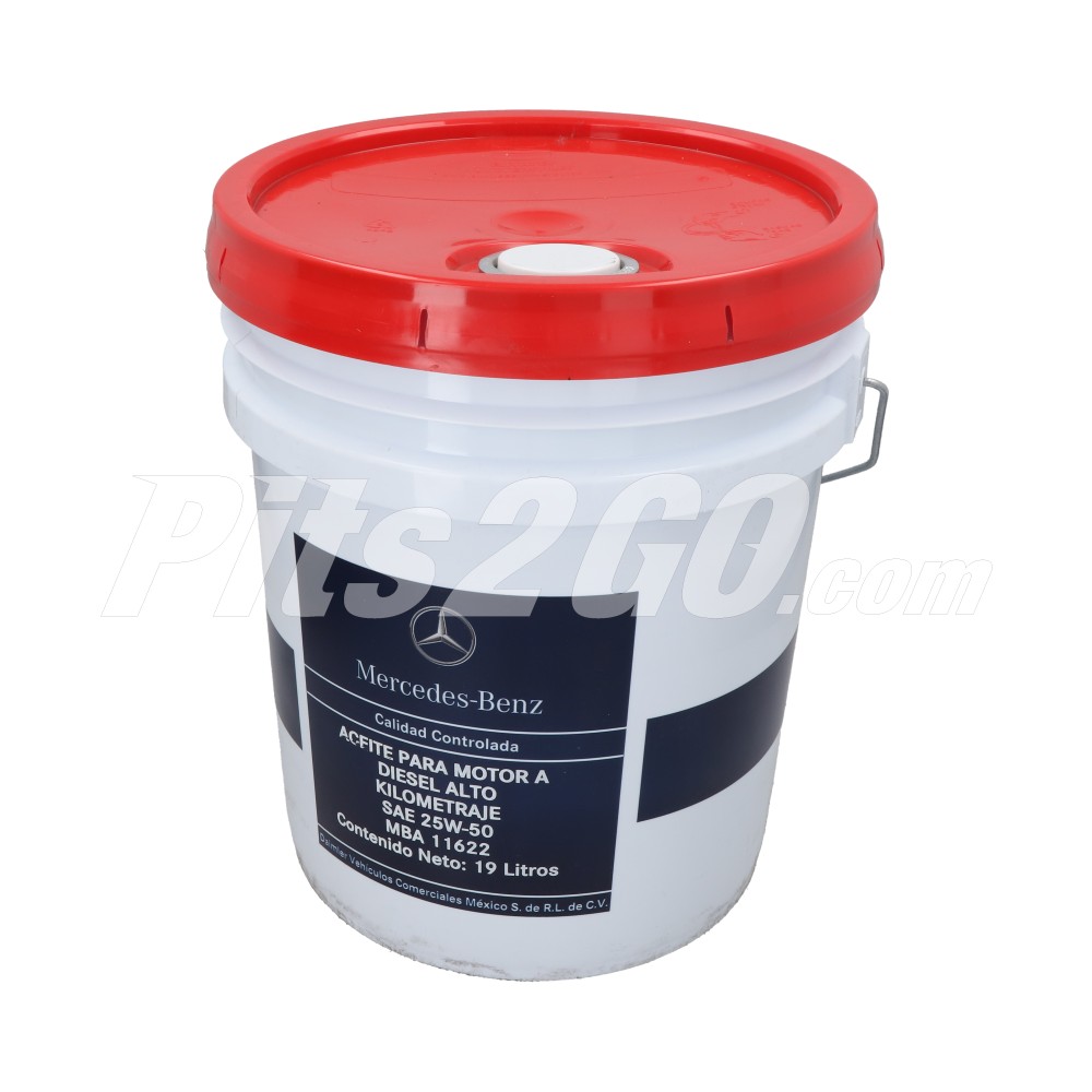 Aceite para motores a diésel alto kilometraje SAE 25W-50, cubeta 19 litros image number 2