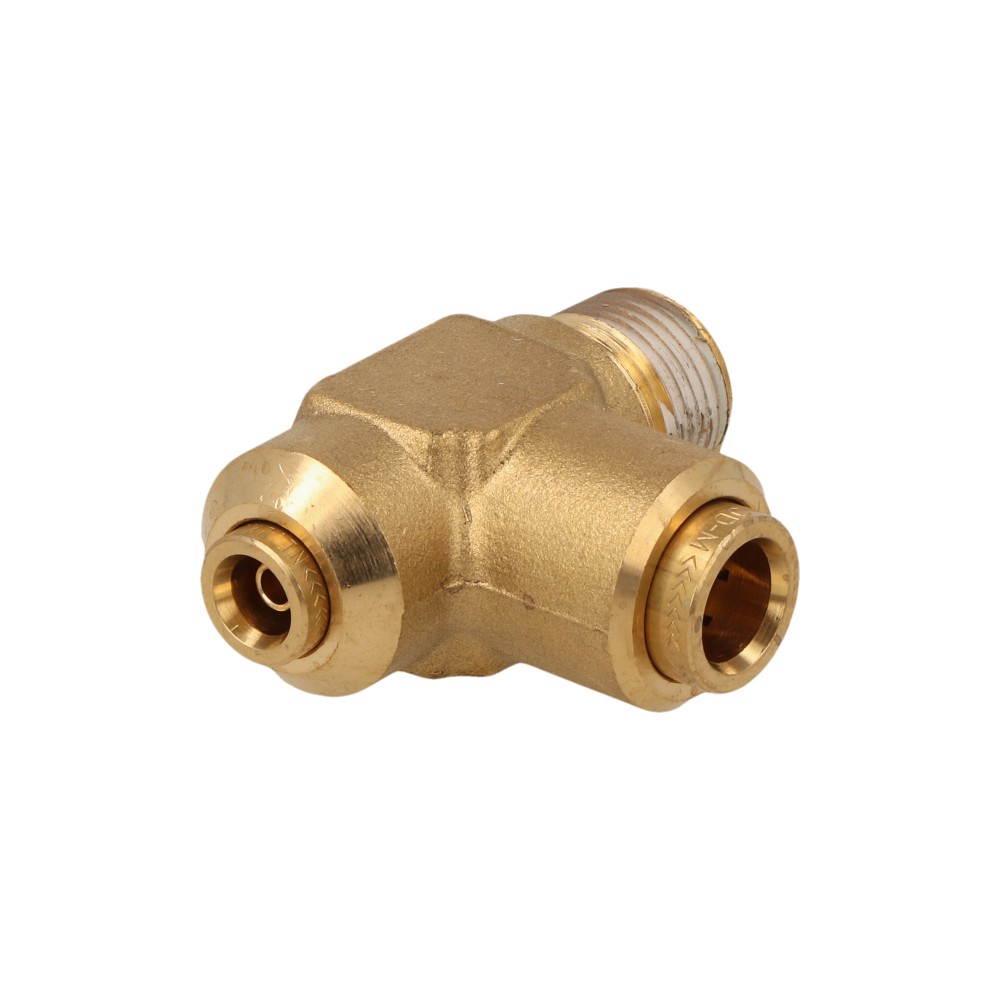Conexión T 3/8 npt x 1/4 x 3/8 para Tractocamión, Marca Volvo, compatible con FH image number 0