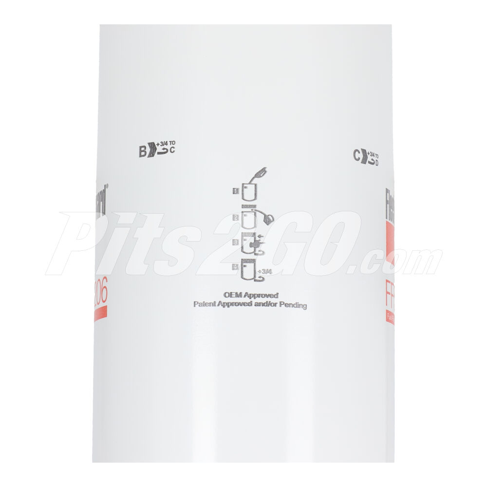 Filtro para combustible en roscable tipo sellado, para Tractocamión, Marca del producto: Fleetguard, compatible con: Genérico,Número de parte: FGFF5206 image number 2