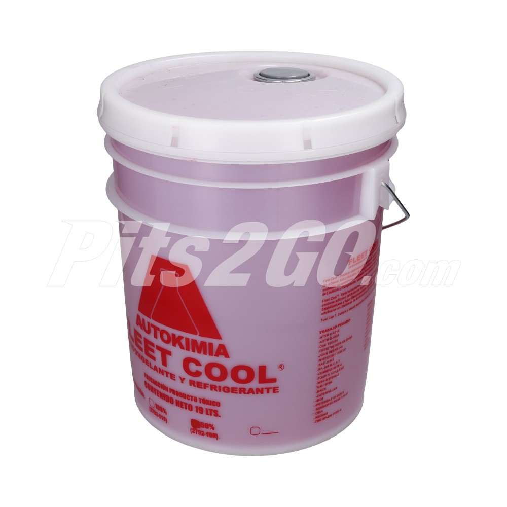 Refrigerante 50 50 cubeta 19 litros fleet cool para Tractocamión, Marca Volvo, compatible con FH image number 3