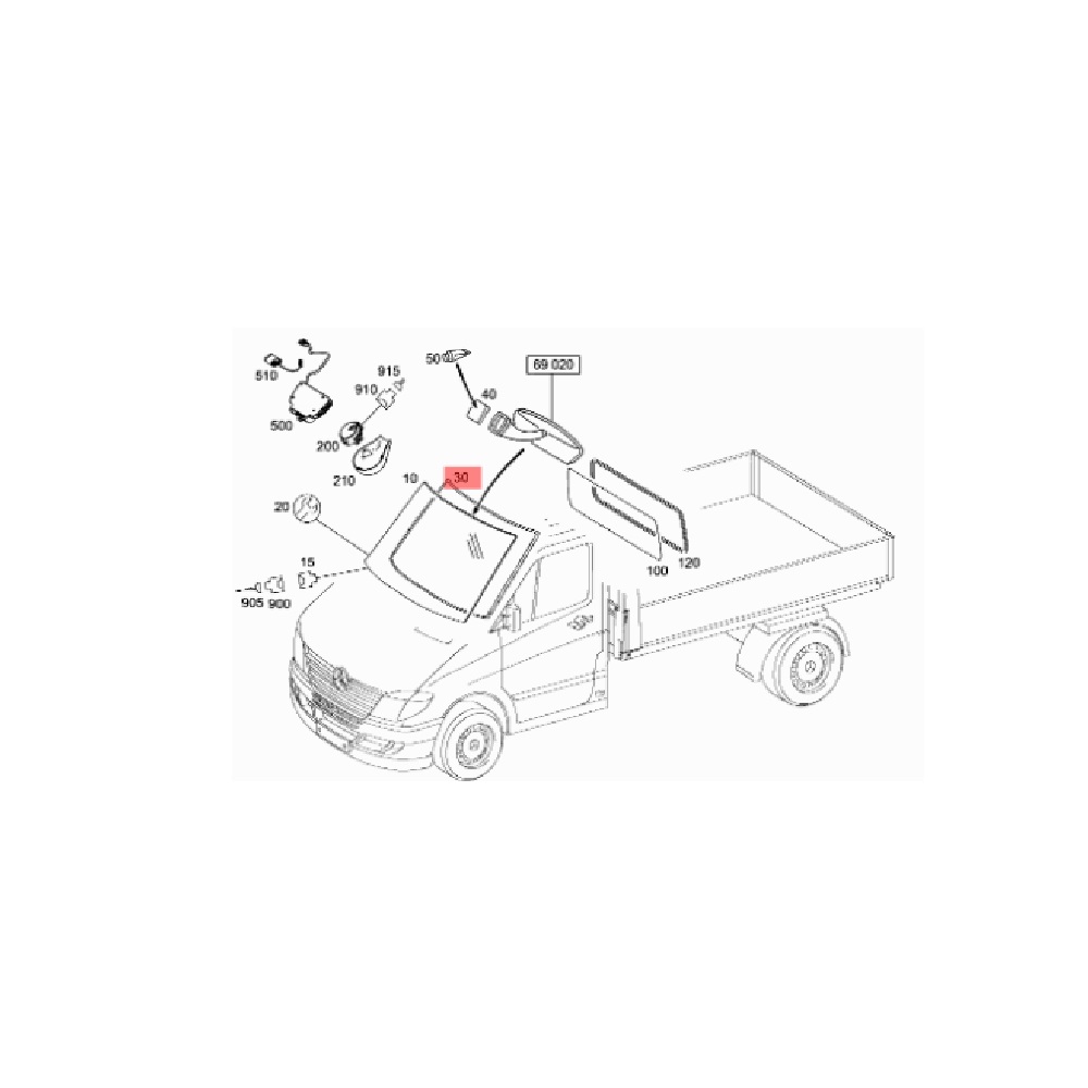Junta para Vanes, Marca Mercedes-Benz, compatible con Sprinter image number 0
