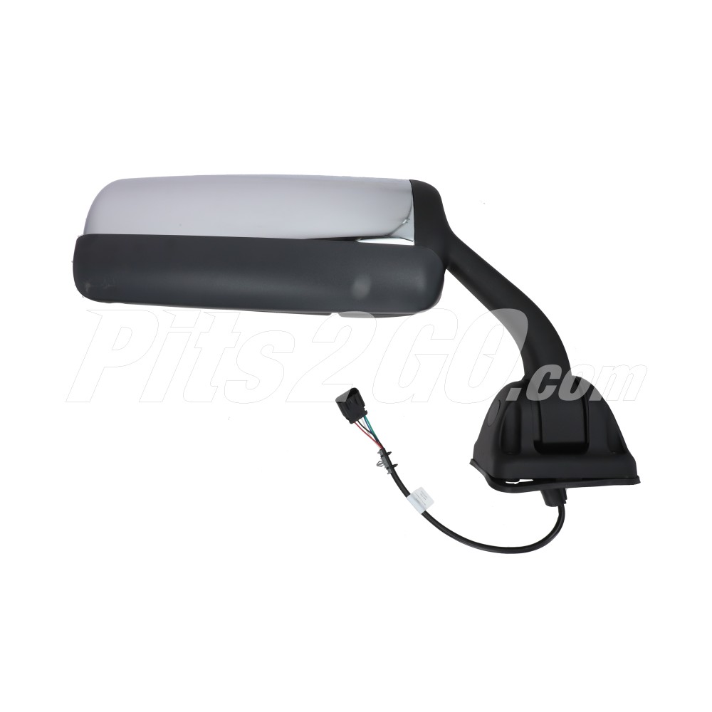 Ensamble espejo izquierdo cromado para Tractocamión, Marca Freightliner, compatible con Cascadia image number 2