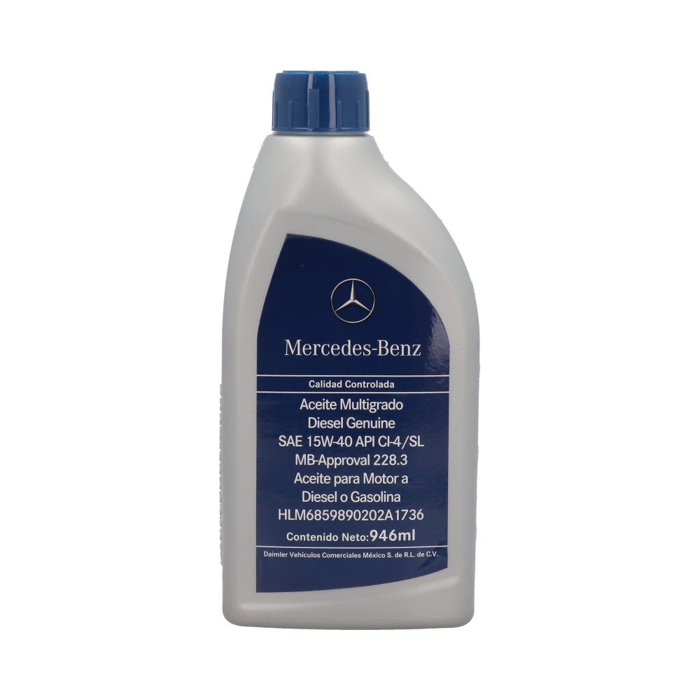 Aceite Multigrado Diesel Genuine para motores diésel o gasolina SAE 15W-40 API CI-4/ SL, 946 ml image number 0