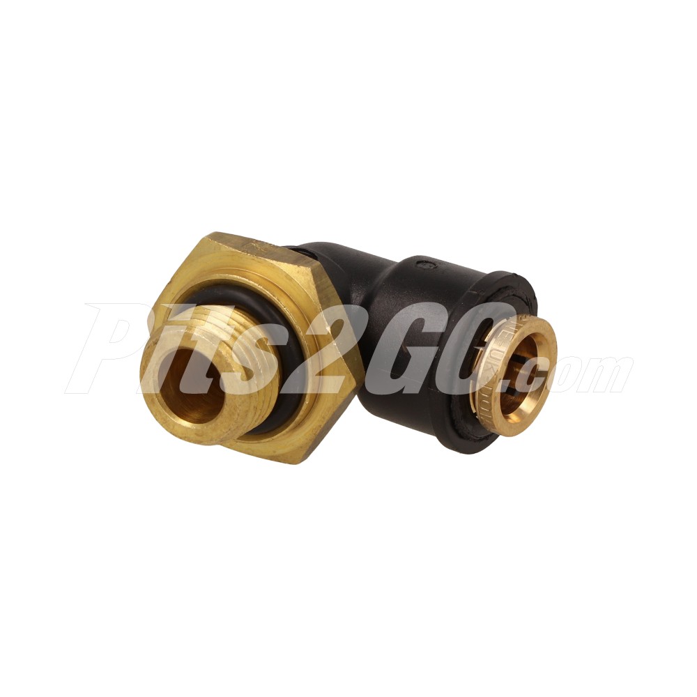 Niple angular 3/8 m 16 x 1.5 rosca para Tractocamión, Marca Volvo, compatible con FH image number 3