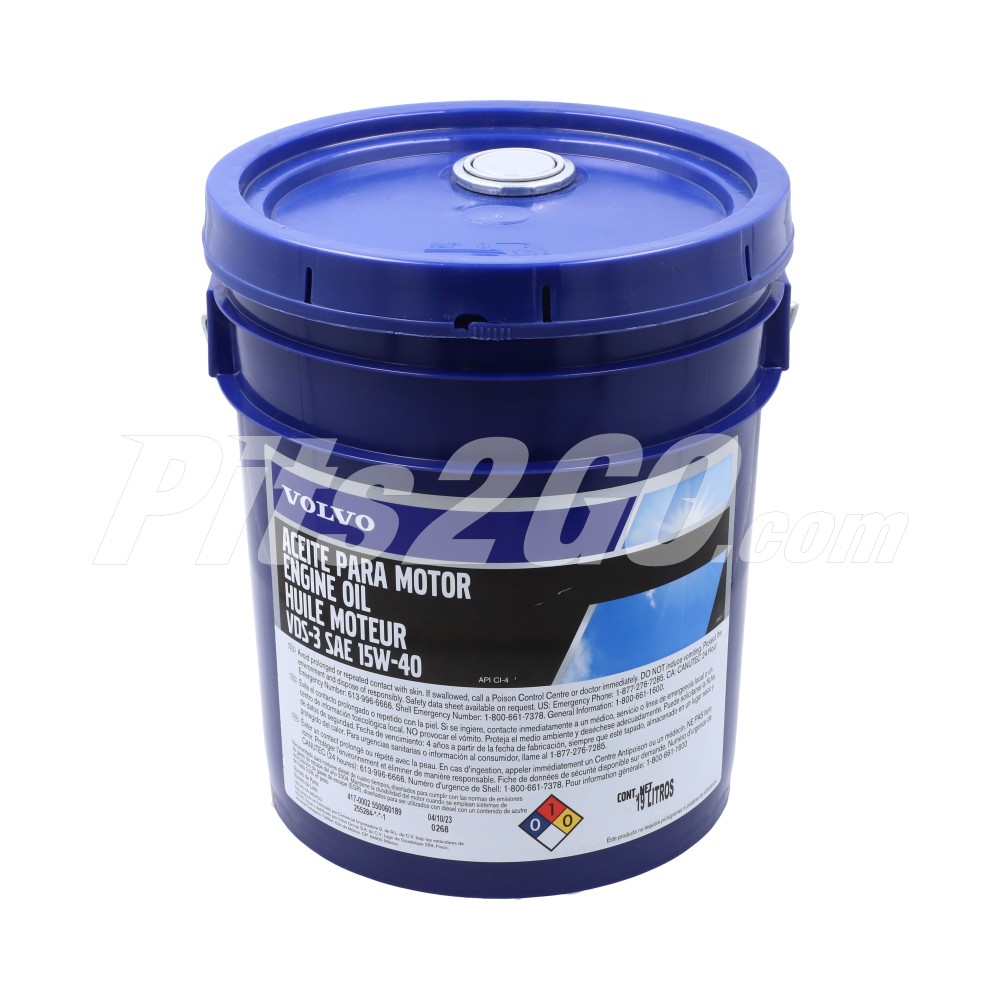 Aceite motor VDS-3 15W40 cubeta 19 litros image number 3