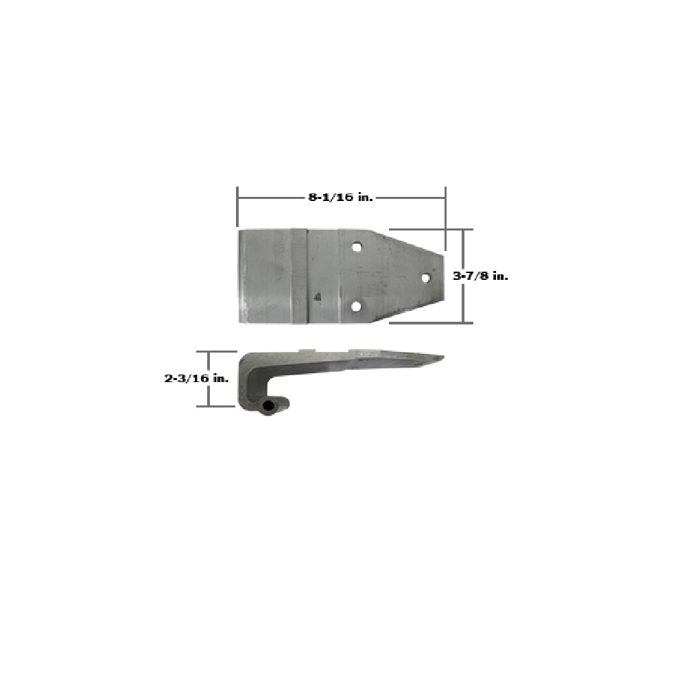 Bisagra de puertatrasera gda aluminio dr 3 orificios rec 3" x 3,93", para Remolque, Marca del producto: Great Dane, compatible con: Cajas,Número de parte:,GDP08206 image number 0