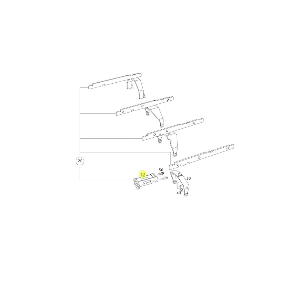 Placa alojamiento barra de mando para Camión, Marca Mercedes-Benz, compatible con OM 904 Y OM 906