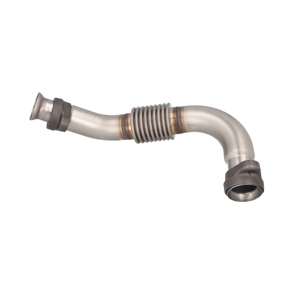 Tubo acodado doble a la derecha para Tractocamión, Marca Freightliner, compatible con Actros
